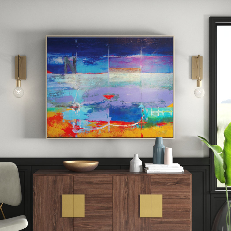 Alan Annells - Painting on Canvas, Timber, 76cm H x 102cm W