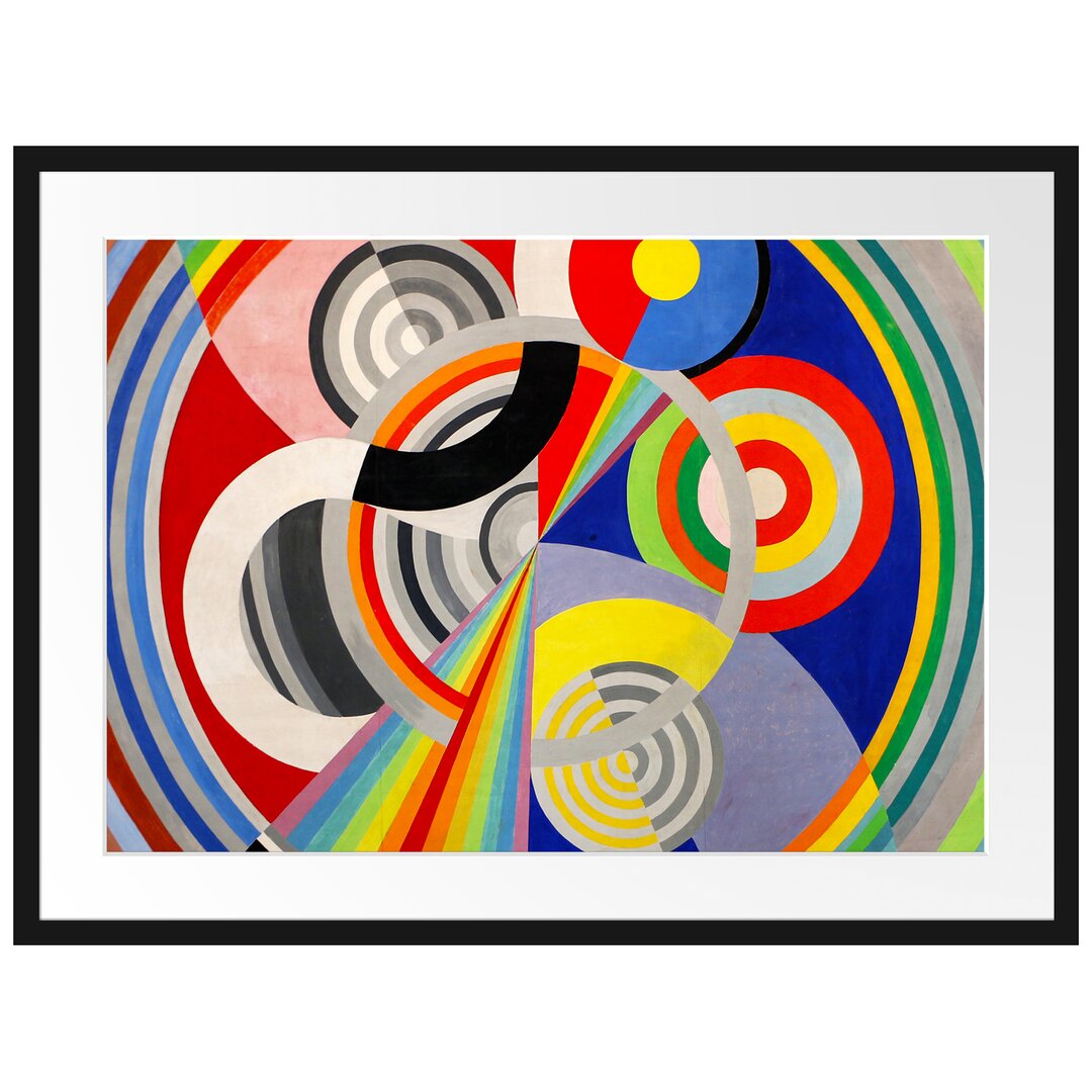 Gerahmtes Poster Rhythm von Robert Delaunay