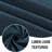 Linen Look 100% Blackout Curtains for Bedroom Full Light Blocking Rod Pocket 42 Inches Wide Linen Textured Thick Window Curtain Drapes with Backing-1600622886-1600622891