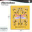 «Dragonfly Symmetry on Yellow», plaque murale par Indira Prieto | IndySign