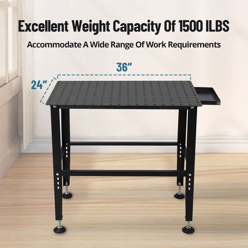 60.96cm W Steel Top Workbench
