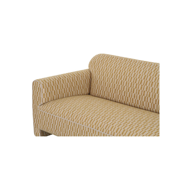 Leo Sofa Chartreuse, Geometric Shapes Green