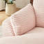 Chaise longue en velours côtelé rose, sans montage, coussin à ressorts, confortable pour appartement, canapé surdimensionné, chaise longue, esthétique moderne
