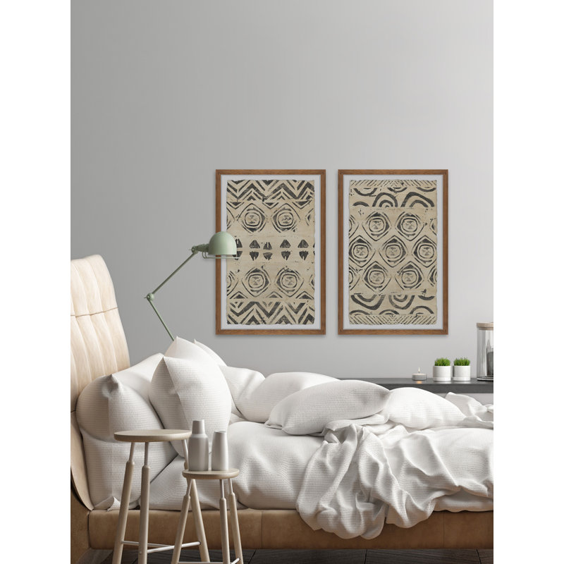 " Pattern Bazaar XII Diptych " 2 - Pieces, 30" H x 20" W