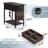 Winston Porter End Table With Power Outlet, Small Side Table With USB Ports & Fast Charging, Flip Top Nightstand With 2 Cup Holders & Fabric Drawer, Fabric Bag For Small Spaces,Living Room,Bedroom-1305262112