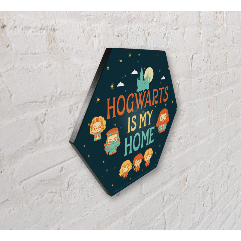 Harry Potter (Poudlard est ma maison), impression sur bois