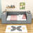 Djana Twin 2 Drawers Wooden Daybed with Trundle and Cabinets and Charging Station-765419935