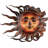 29 Inch Sun Metal Outdoor Wall Decor with Multi Color Weather Resistant Finish for Indoor and Outdoor Home Accent - Windswept