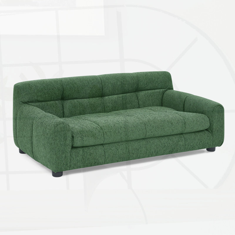 Canapé ergonomique en lin pour grands chiens, Vert