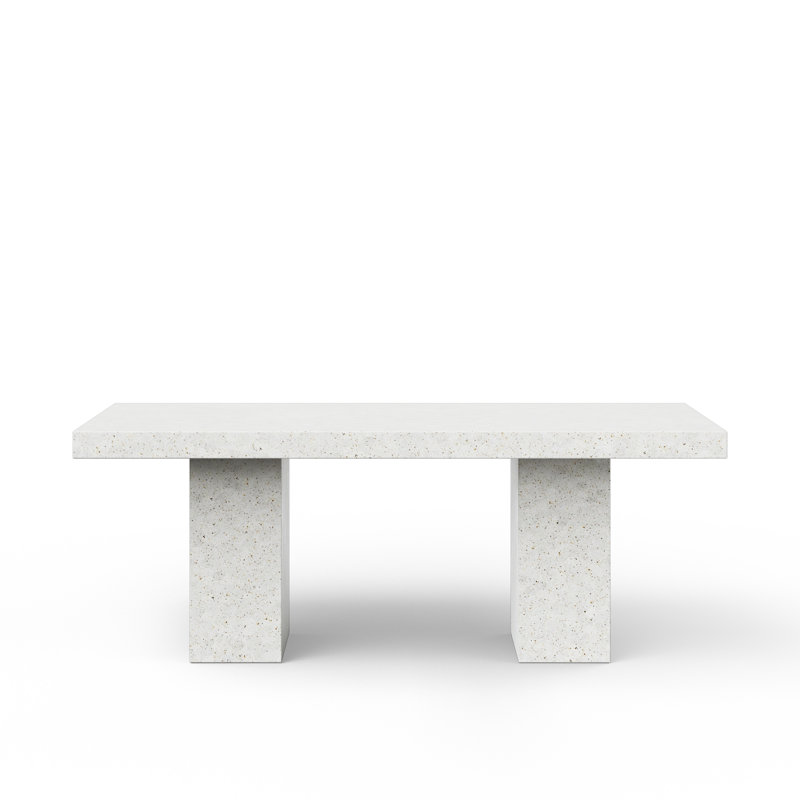 Mixx Elcor 82.75, Ivory Terrazo, 95" L x 47" W, Counter Table (36.25" Height)