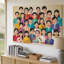 Reproduction d'art sur toile, "Vibrant and Colorful Illustration Doting"-49596121