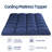 Cooling Mattress Topper for Back Pain – Extra Thick Pillow Top Mattress Pad with Deep Pocket 8-21 Inch, Soft Mattress Protector with 3D Snow Down Alternative Fill-673986960-672350966