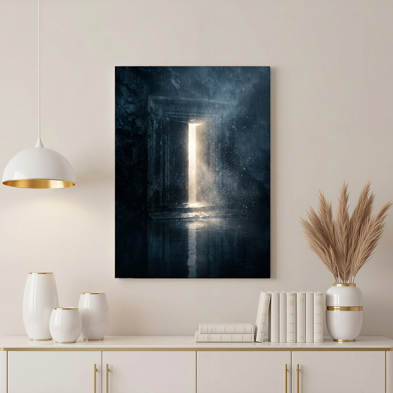«Gallery Wrap», art mural sur toile pour le salon, la chambre à coucher, le bureau ou le vestibule - décoration murale décorative avec lumière mystique