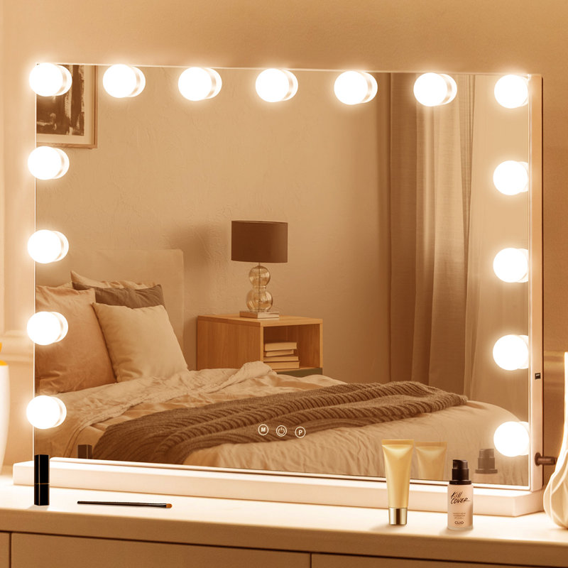 Miroir de salle de bain, Blanc