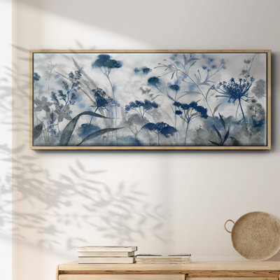 Toile encadrée indigo Inky