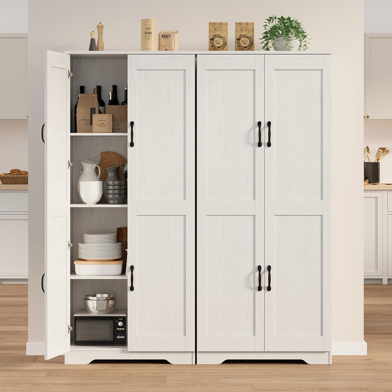 152.4 cm H Kitchen Pantry, White