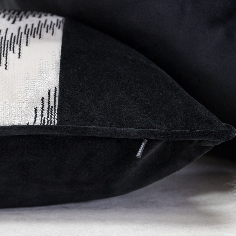 Chevron Velvet Throw Pillow