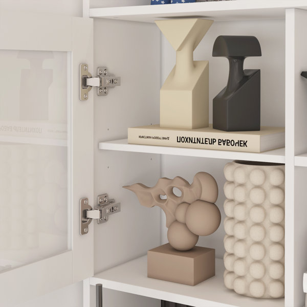 Brayden Studio® Elevating Computer Desk With 68.5'' W Bookcase ...