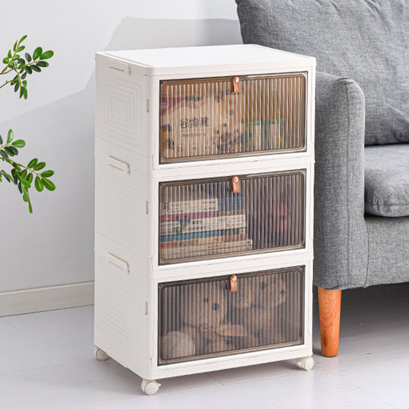 3 Pair Shoe Storage Box, 59cm H x 39cm W x 28cm D