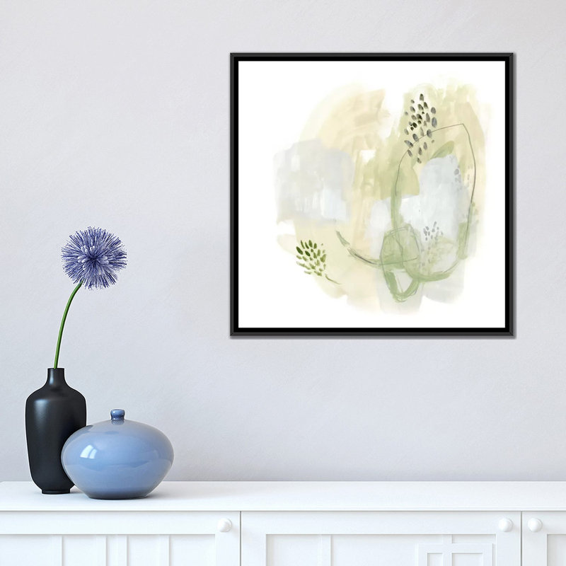 « intermezzo i », reproduction sur toile, H 26 po x l 26 po x P 1,5 po, Toile avec cadre noir, Pas de tapis
