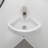 Efficient Space-saving Ceramic Sink Modern Design Wall-mounted