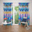 Panneaux de rideaux semi-transparents abstraits-308678178
