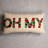 Cotton Tufted Lumbar Pillow "OH MY"