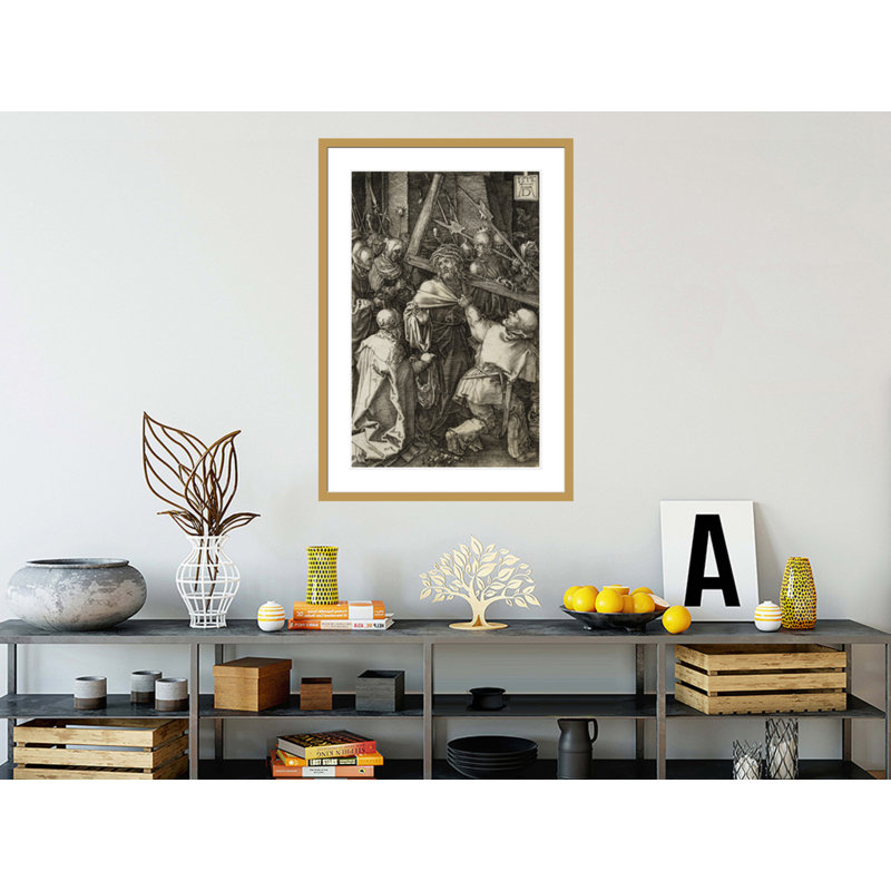 «Bearing of the Cross» par Albrecht Dürer, impression giclée sur cadre, H 41,5 po x l 29,1 po