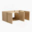 48" Wall-Mounted Bathroom Vanity with Resin Sink, 3-Soft Closing Door, Original Oak, Plywood  (KD-PACKING)