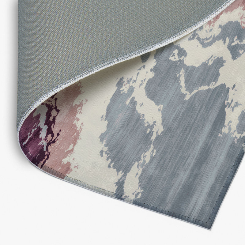 Watercolor Pink Indoor and Outdoor Area Rug, Rectangle 2' x 3'