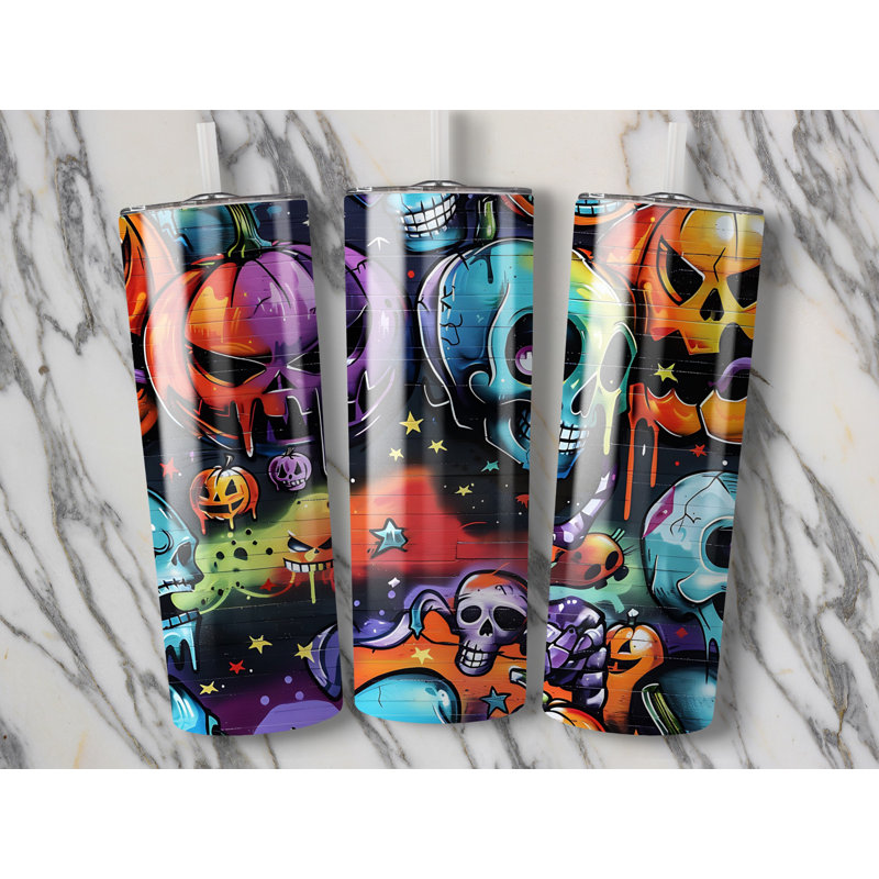 Choose Handmade Tumblers 591ml Vacuum Insulated Stainless Steel (18/8) Travel Tumbler with Straw