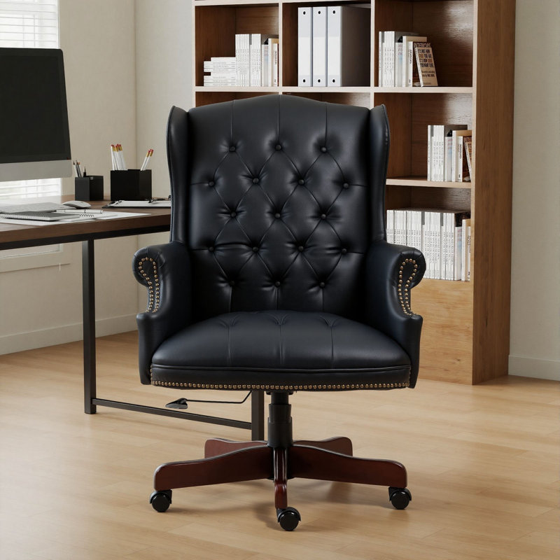 Fauteuil de bureau ergonomique 45 po H, Black