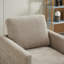 Wide Upholstered Swivel Armchair-1683766254