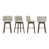 Gray Beige Faux Leather Seat/Dark Brown Frame is out of stock