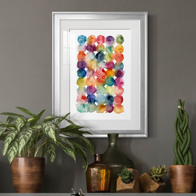 Spectrum Side By Side - Matted and Framed Under Acrylic Glass, Large Living Room Wall Art
