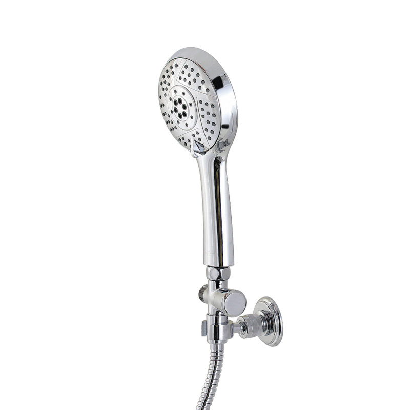 Ensemble de douche à main multifonction en laiton Kingston Vilbosch, Chrome poli