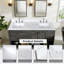 Plateau de meuble-lavabo double 61 po