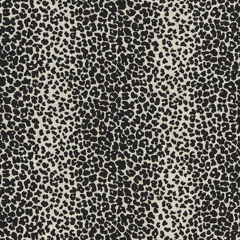 Leopard Linen Print Fabric, Sesame