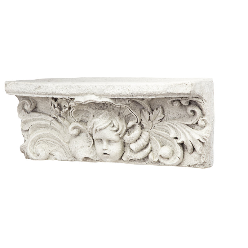 Cathedral Cherub Sculptural Accent Shelf