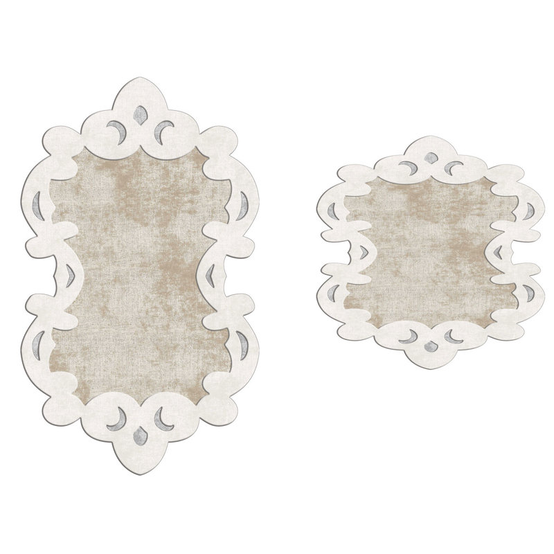 Ensemble de tapis de bain luxueux (2 pièces), 19,7 po x 23,6 po et 23,6 po x 39,4 po | 100% polyester, 1 300 g / m², hauteur des poils: 0,4 po | Dessous antidérapant, antibactérien, lavable à la machine pour un entretien facile | Parfait pour les sal