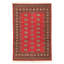 Tapis de bois one-of-kind à la main-noué la 2010 bokhara bleu/rouge 4 pi 1 po x 6 pi zone en laine Fernhurst