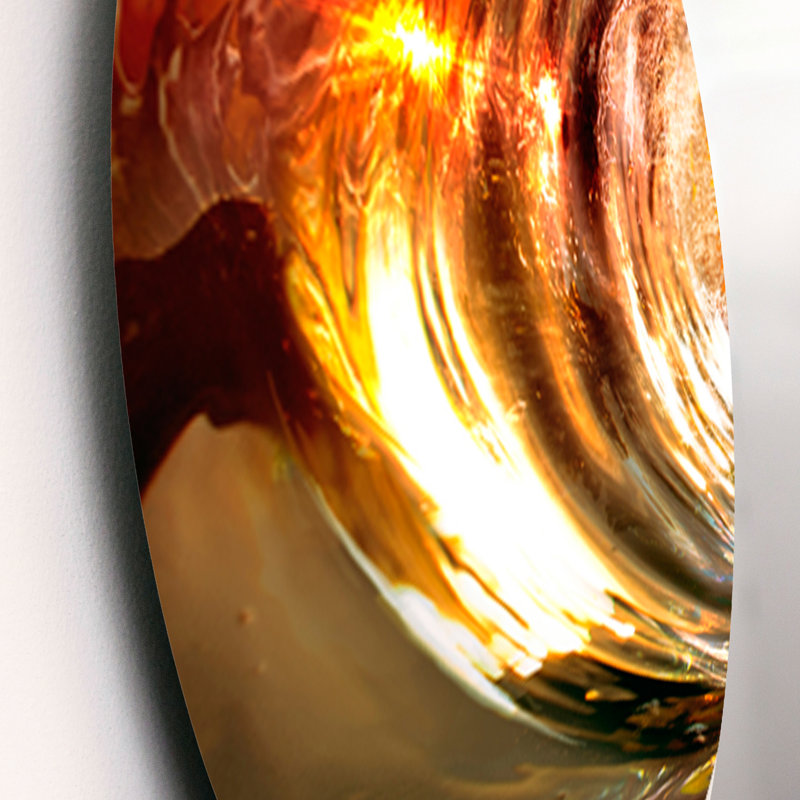 Ensemble de décorations murales multicolores en métal «Ocean Waves Falling Down»