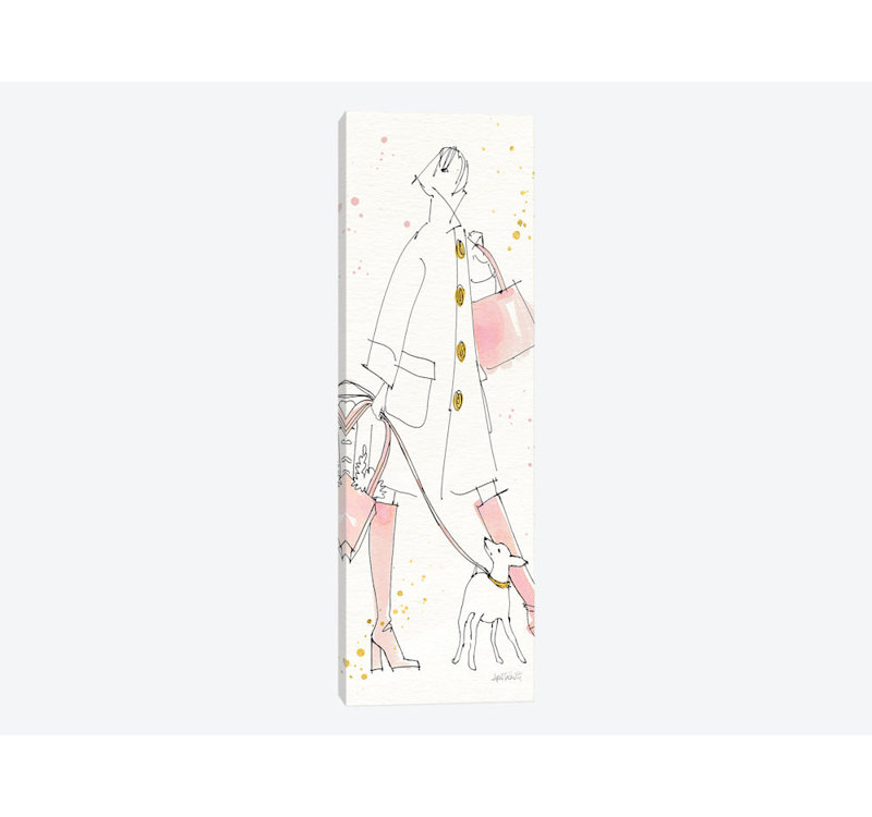 « mode m v », impression sur toile, H 48 po x l 16 po x P 1,5 po, Toile tendue