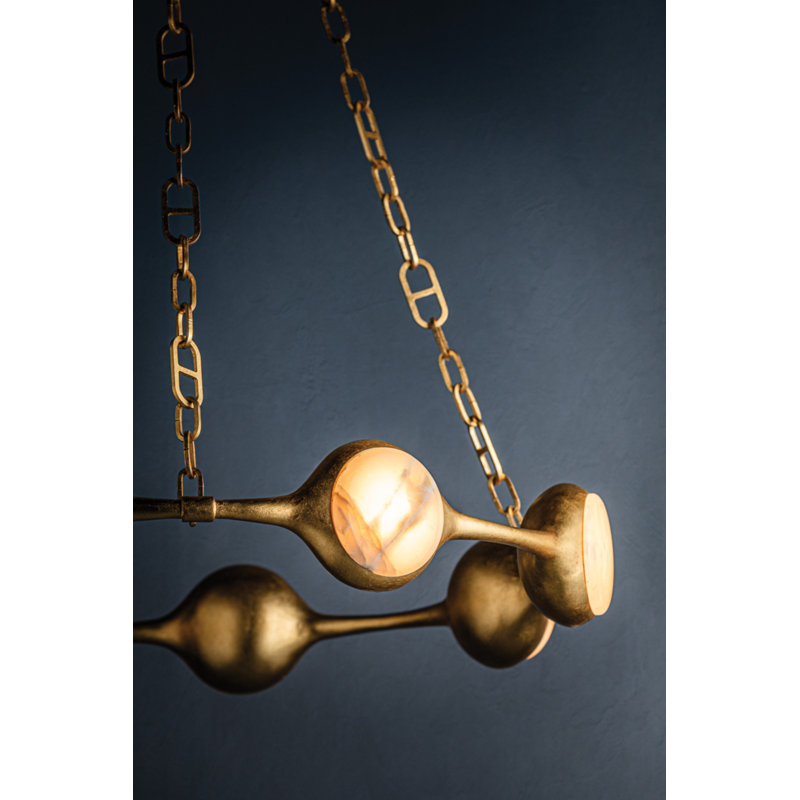 Riviere Light Integrated LED Chandelier by Noz Nozawa for Corbett Lighting, 77.5" H x 40" W x 40" D