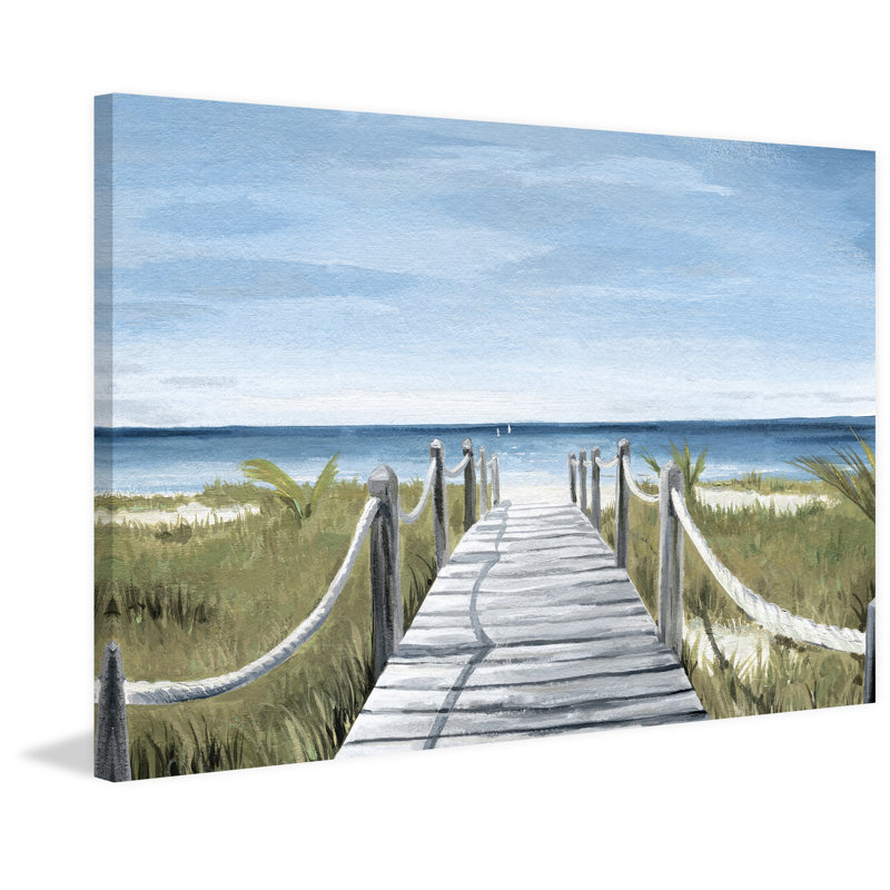 Chemin cordé - peinture sur toile tendue, H 24 po x l 36 po x P 1,5 po
