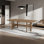 Solid wood ash unique dining table
