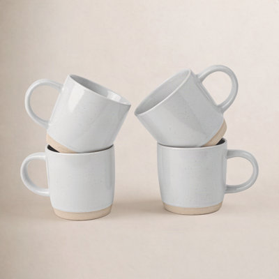 Daytona Stackable Stoneware Coffee Mugs