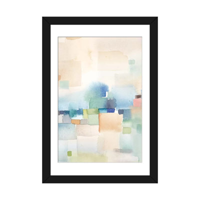 « bleu », reproduction d’art abstraite ii sur toile
