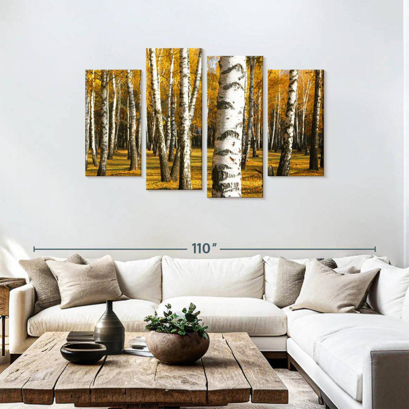 Alvord Golden Birch Grove, H 48 po x l 75 po