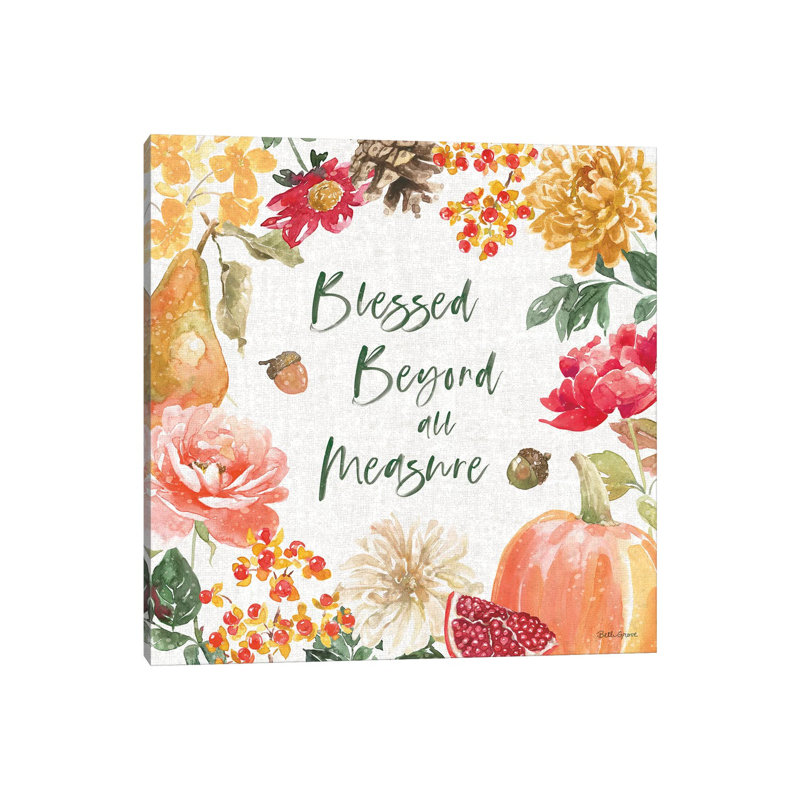 Harvest Bouquet III by Beth Grove - Wrapped Canvas Print, 45.72 cm H x 45.72 cm W x 1.91 cm D